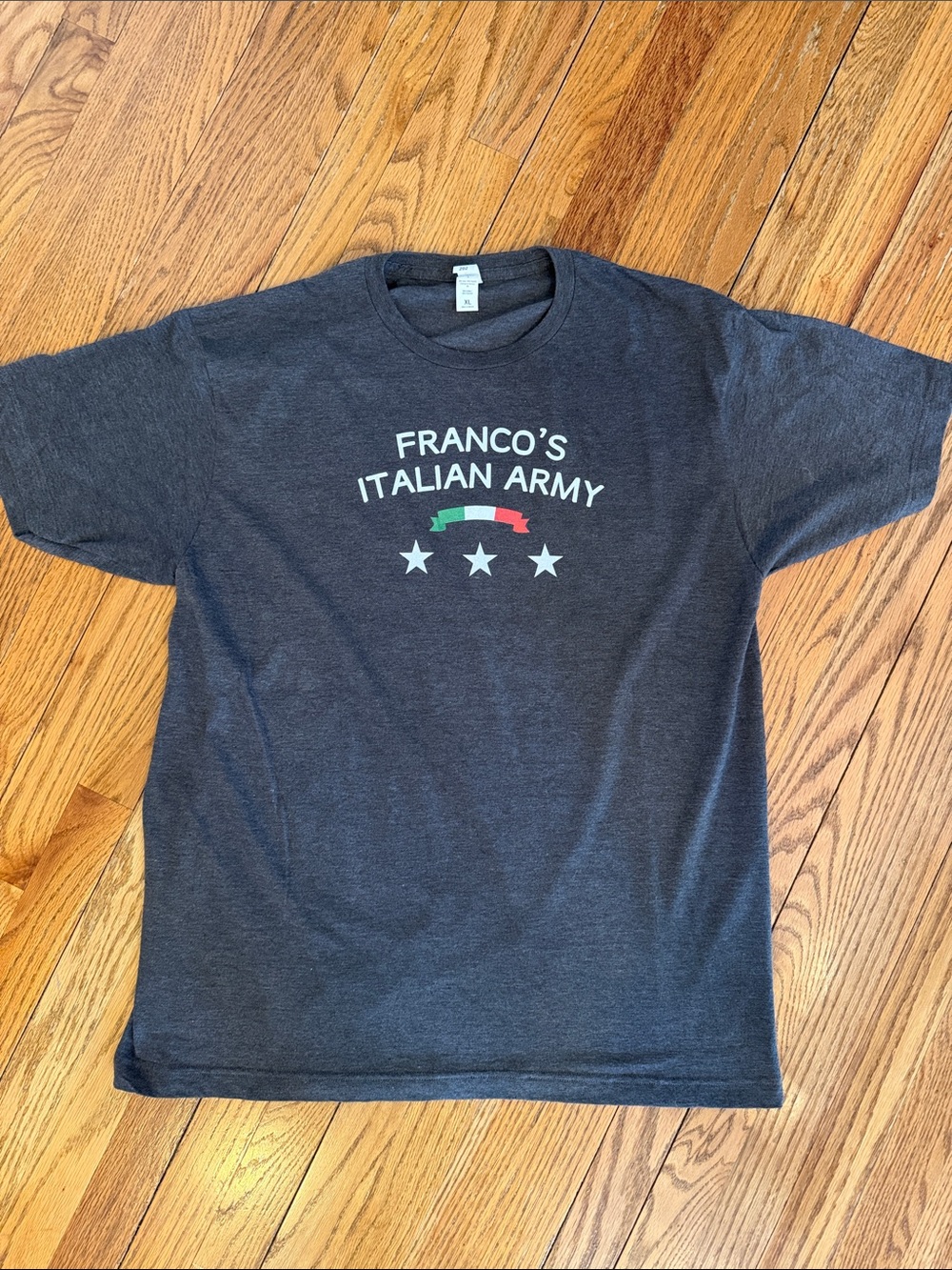 Franco Harris Italian Army Graphic Tee - Charcoal